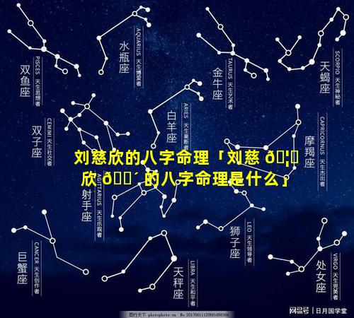 刘慈欣的八字命理「刘慈 🦁 欣 🐴 的八字命理是什么」